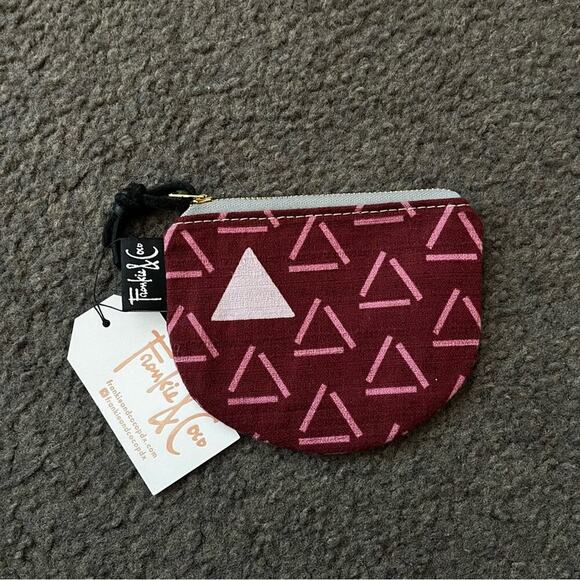 Frankie & Coco Mulberry Tri Half Moon Zip Pouch - Picture 4 of 5